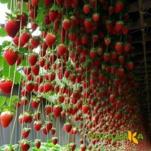 Клубника ампельная Анастасия купить по цене от 370р. в интернет-магазине «Посадика» с доставкой почтой в в Дедовске и по всей России – [изображение №1].